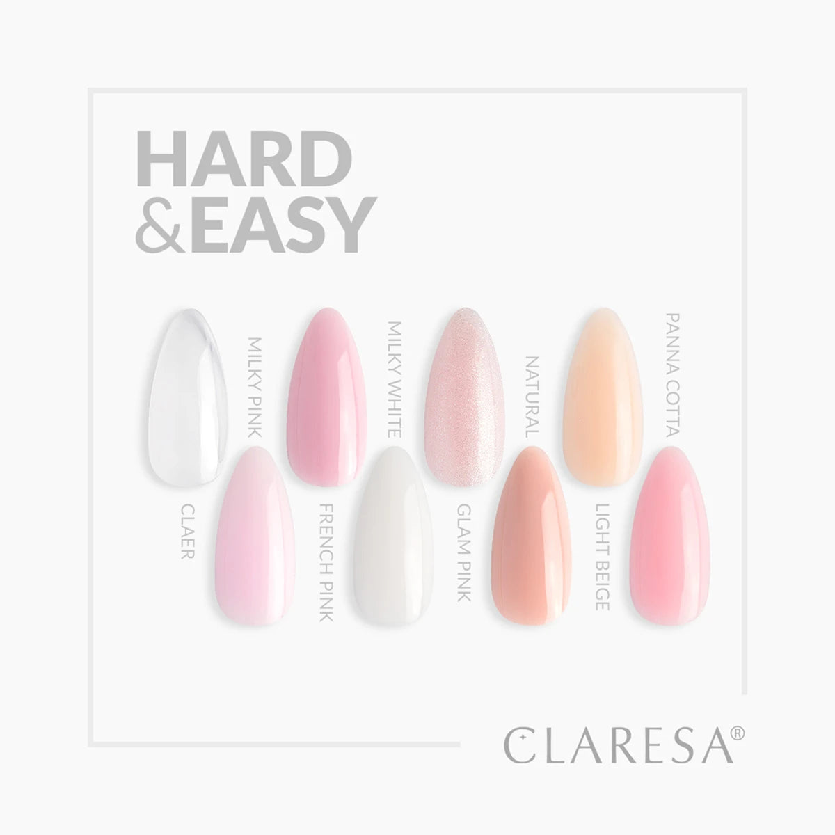 HARD&EASY BUILDER GEL MILKY PINK 45g