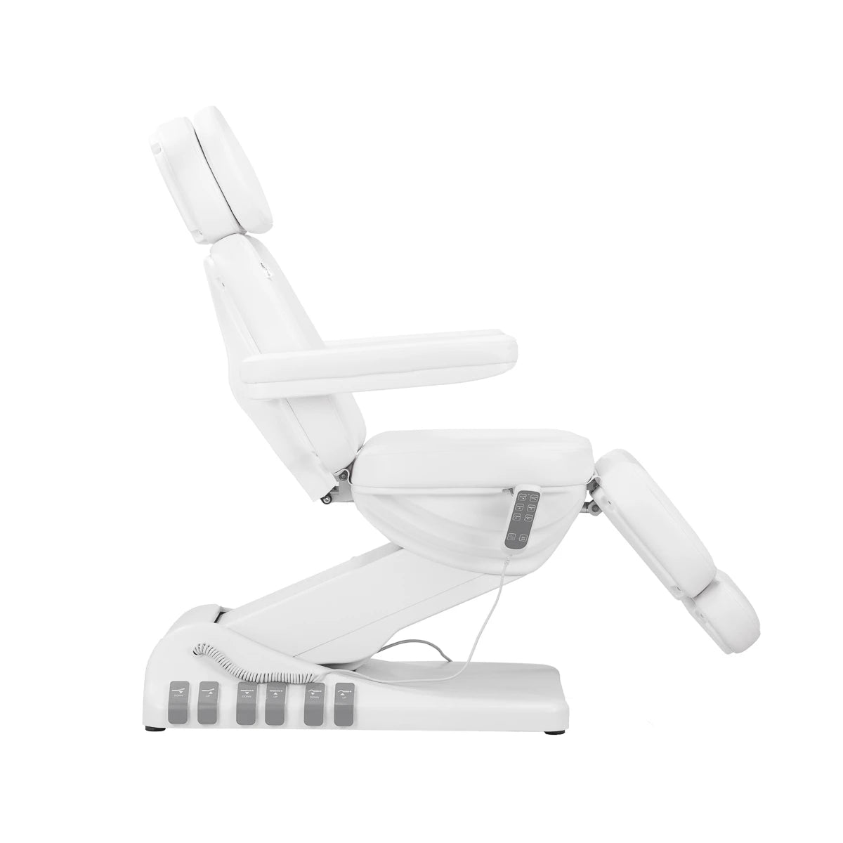 Beauty bed-couche SILLON LUXury with foot control, 3 motors, white