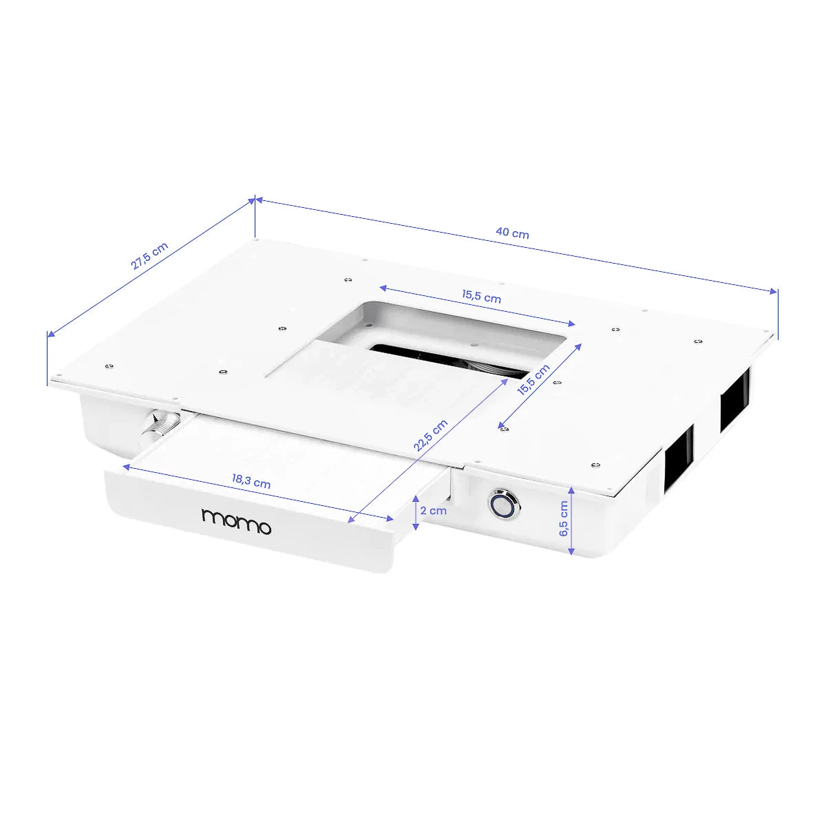 Momo 04-GL cosmetic desk with absorber