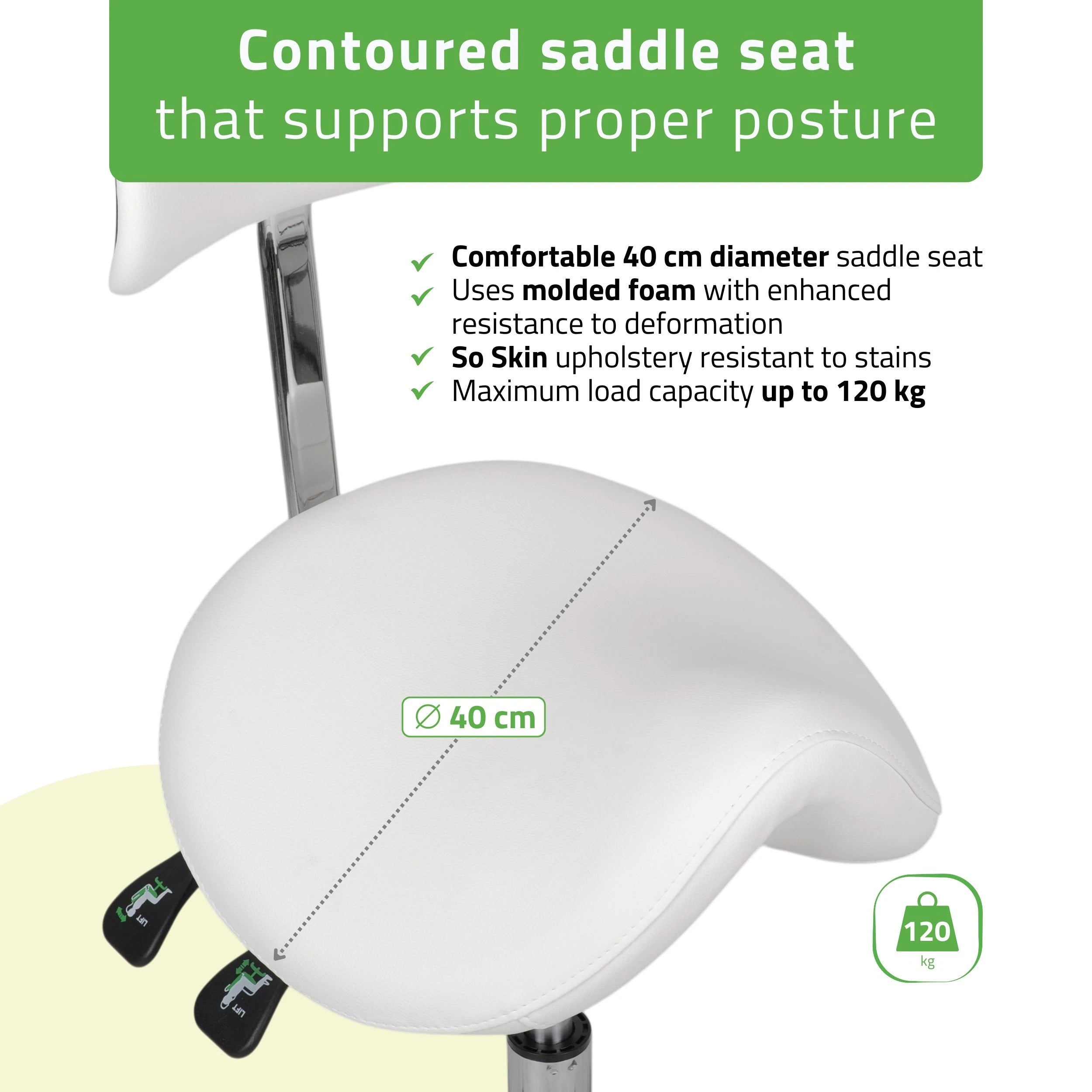 Stool Diana So Skin K401 White