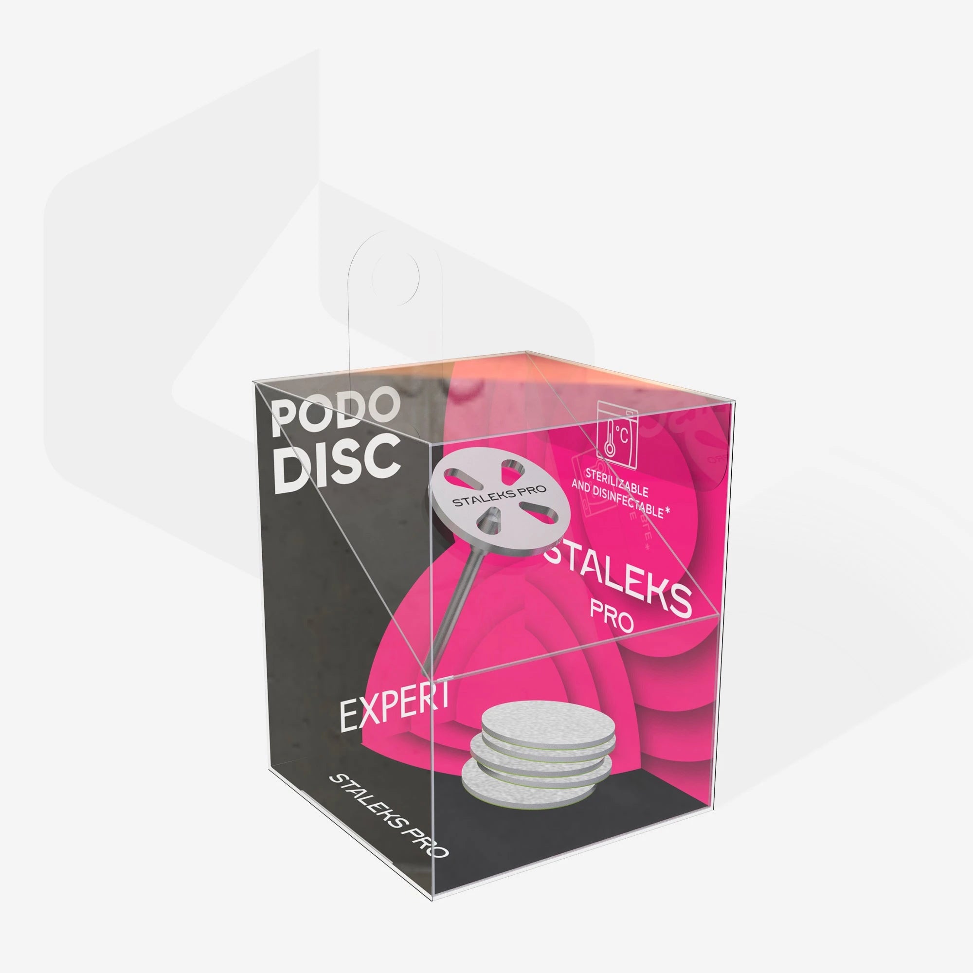 Pedicure disc PODODISC S EXPERT and set of disposable files 180 grit 5 pcs (15 mm)
