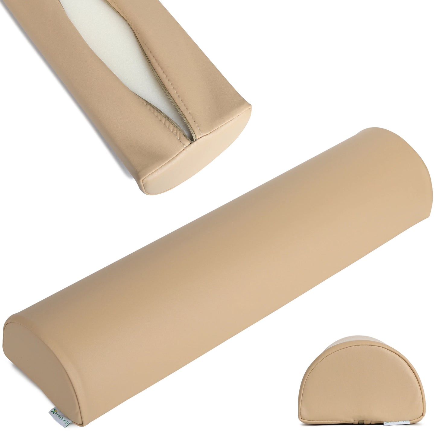 Semi Round Bolster 60x15x10 Soft Touch K607, Moco Beige