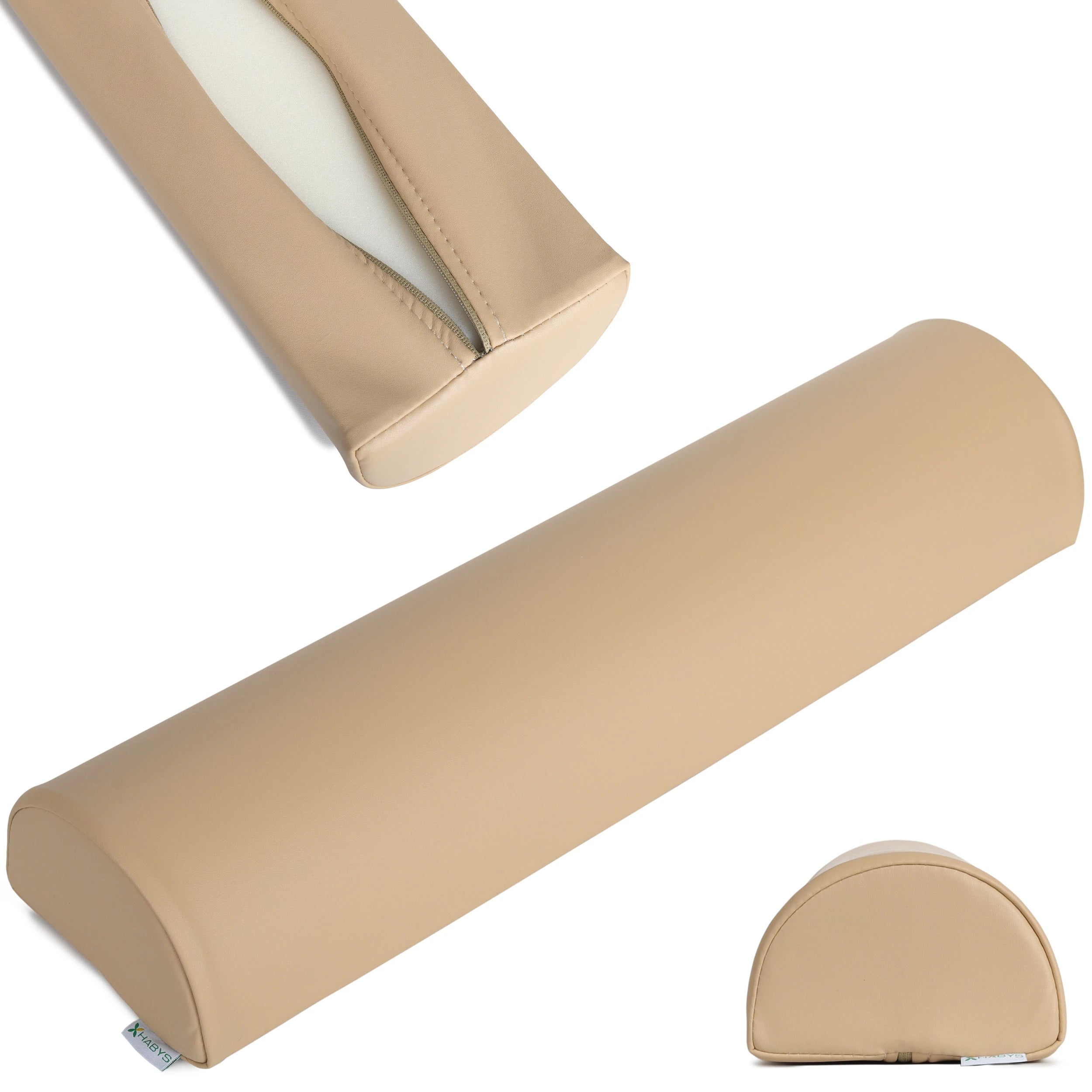 Semi Round Bolster 60x15x10 Soft Touch K607, Moco Beige