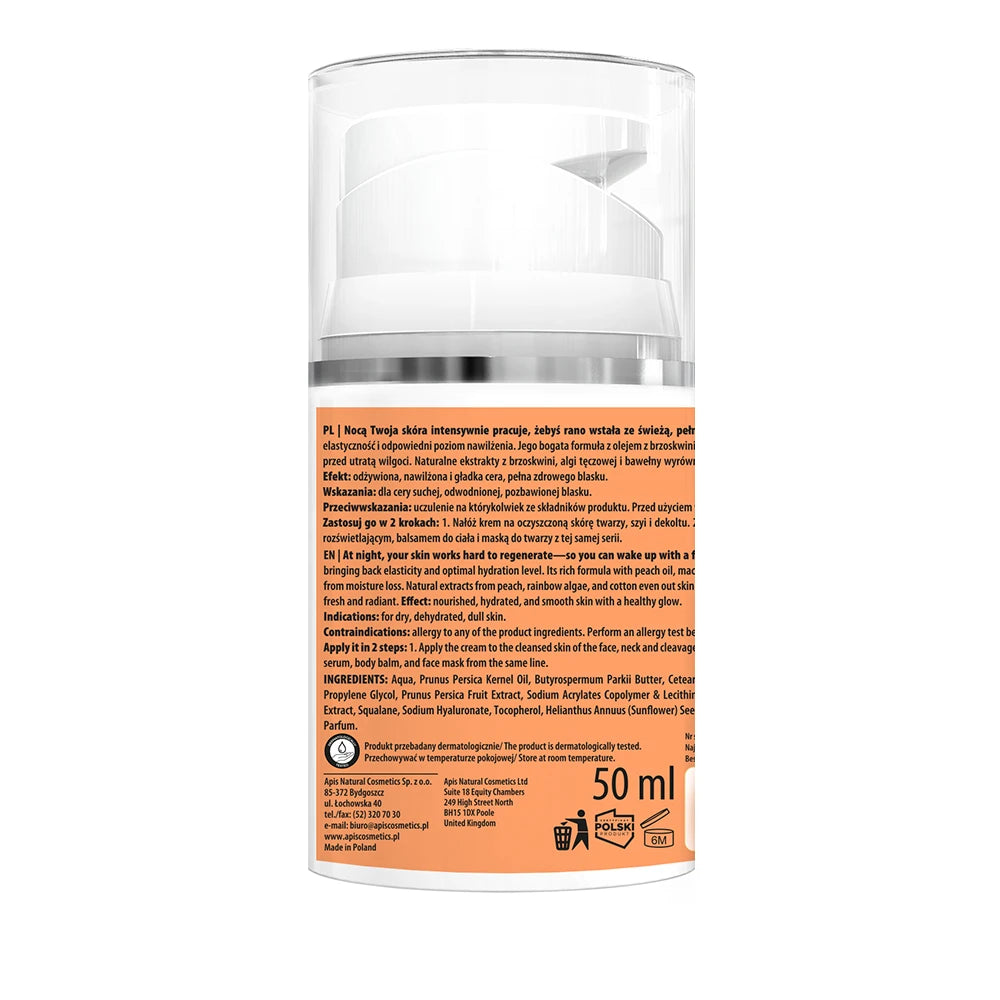 Apis PEACHY SKIN Nourishing Night Cream, 50 ml
