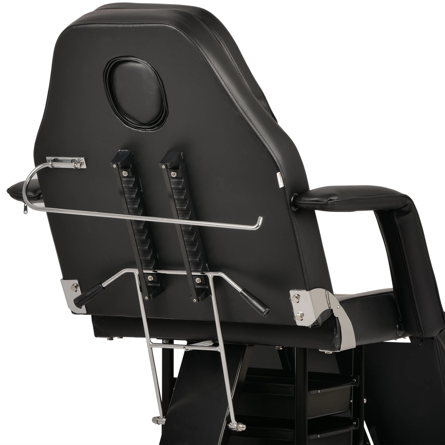 ARIA NERO beauty chair with trays, black