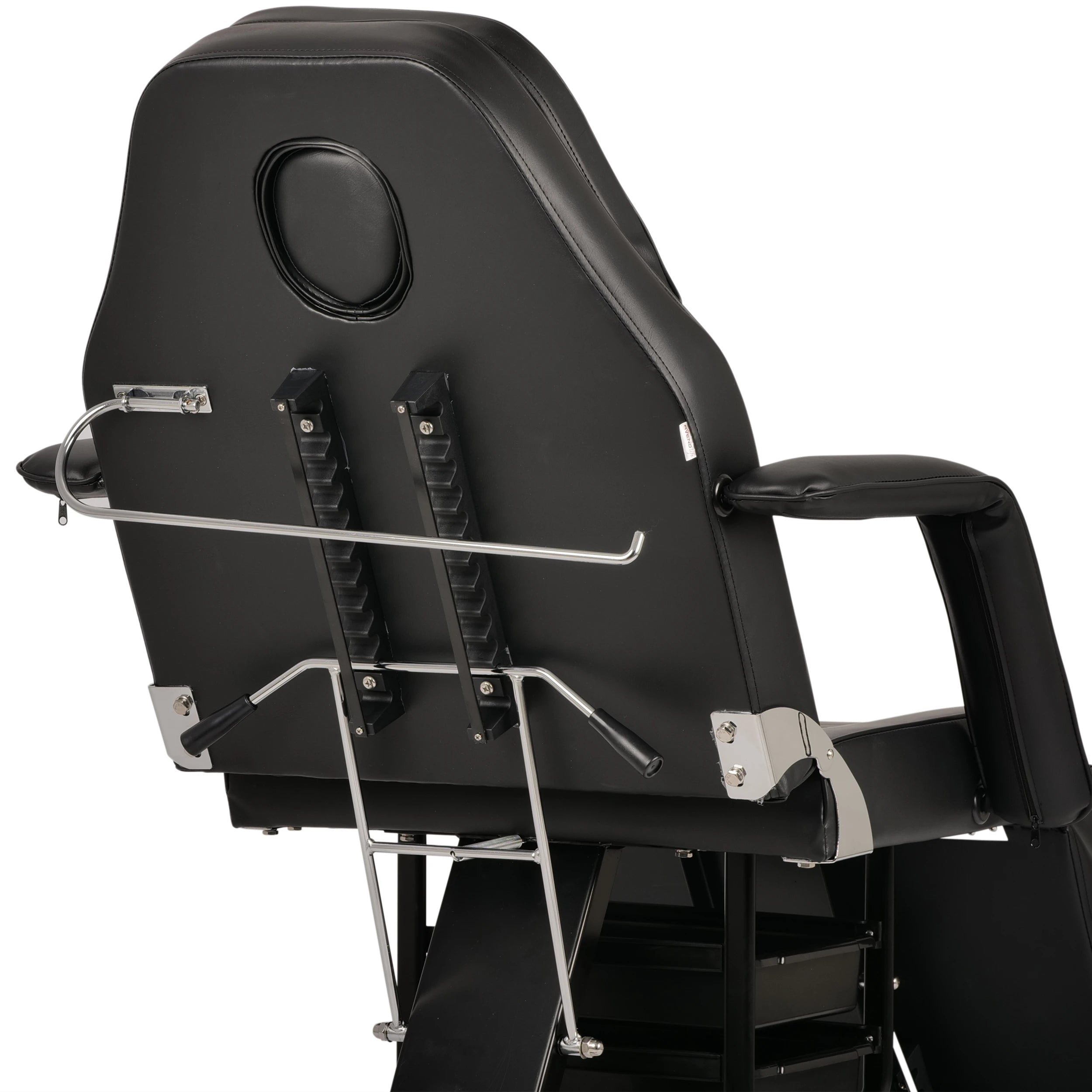 ARIA NERO beauty chair with trays, black