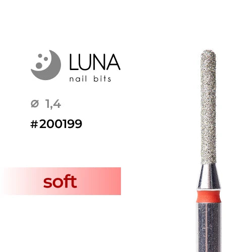 Luna Bits jyrsin Pyöristetty sylinteri 1,4-10, punainen (Hieno)