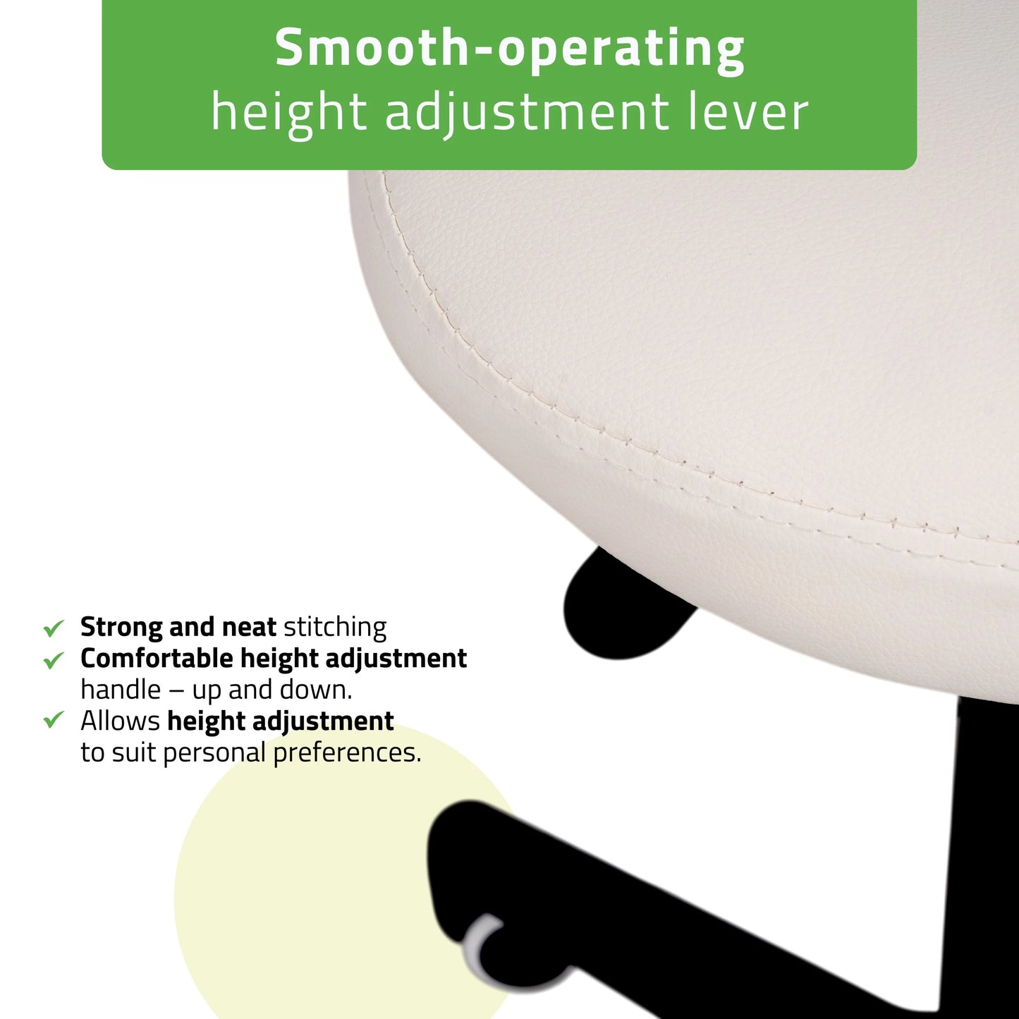 Saddle stool LUMO, Comfy Base k501 white