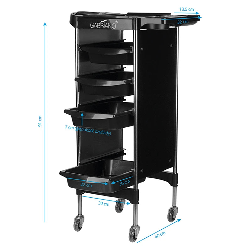 Gabbiano hairdressing assistant fx11-2 black